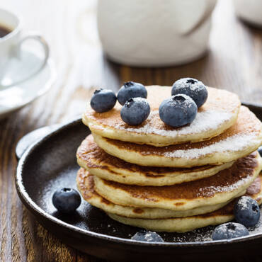 Blueberry Cast Iron Pancakes (keto)